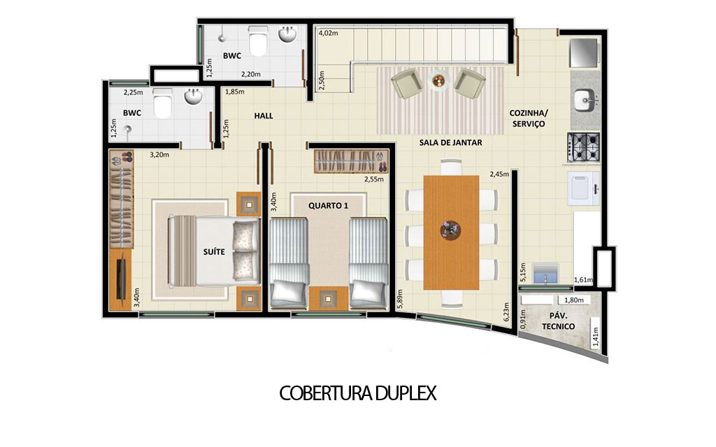 Cobertura Duplex Acqua Blu Residence Club - Teresina-PI