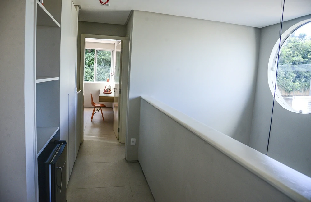 Casa Modelo Vale do Arvoredo: áreas de circulação do segundo pavimento
