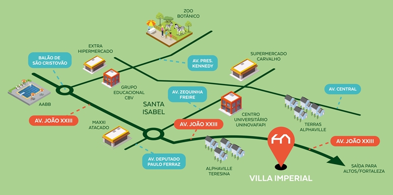 Localização Villa Imperial