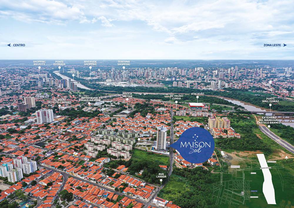 Localização Maison Sul Teresina PI