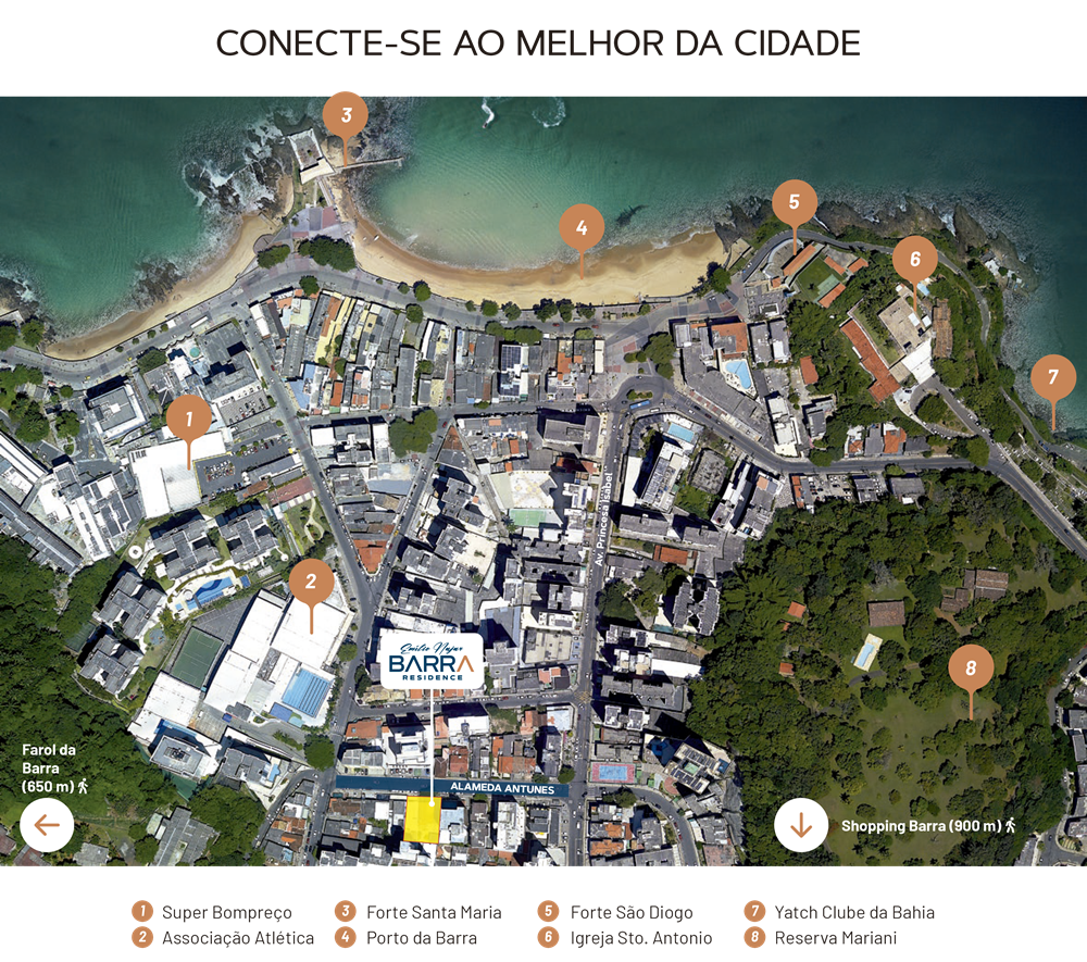 Localização Emílio Najar Barra Residence - Salvador (BA)