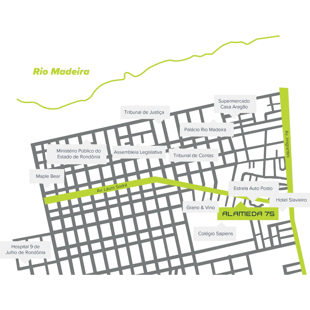 Localização do Alameda 75