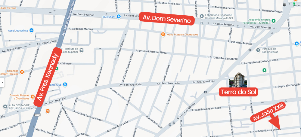 Terra do Sol Localização