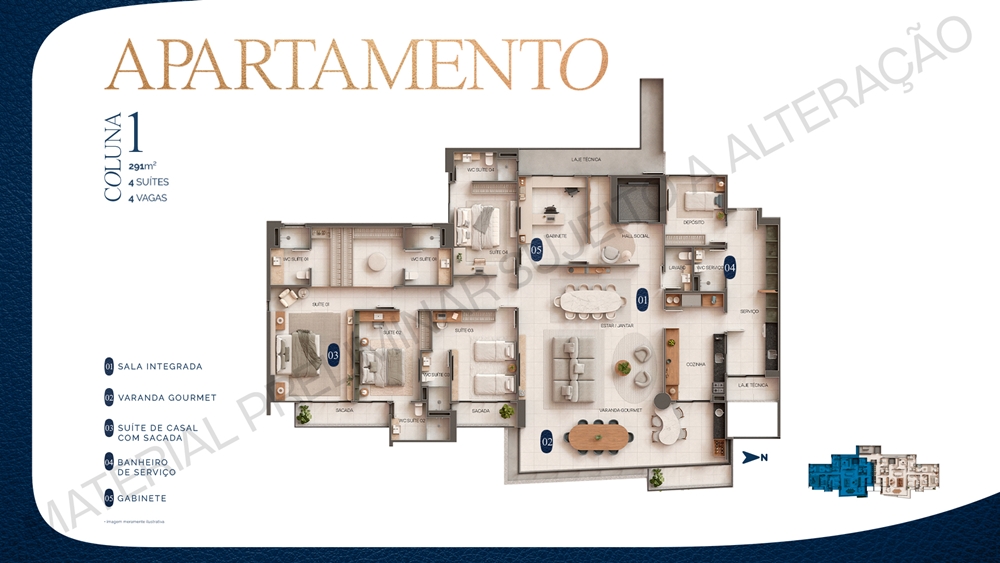 Castel Lindolfo: Planta Coluna 1 