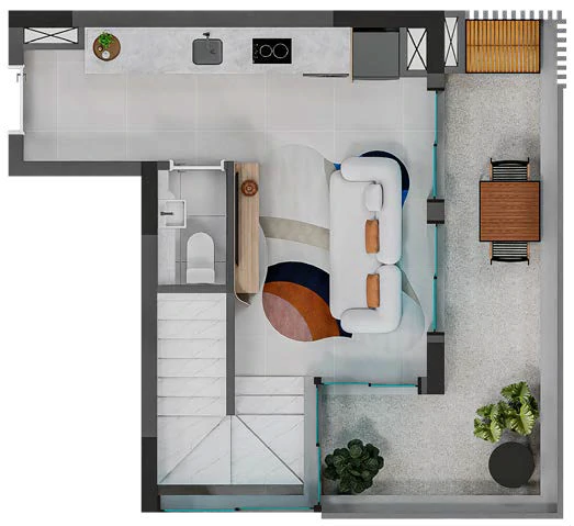 Verde Città Studio Duplex 1º Pavimento