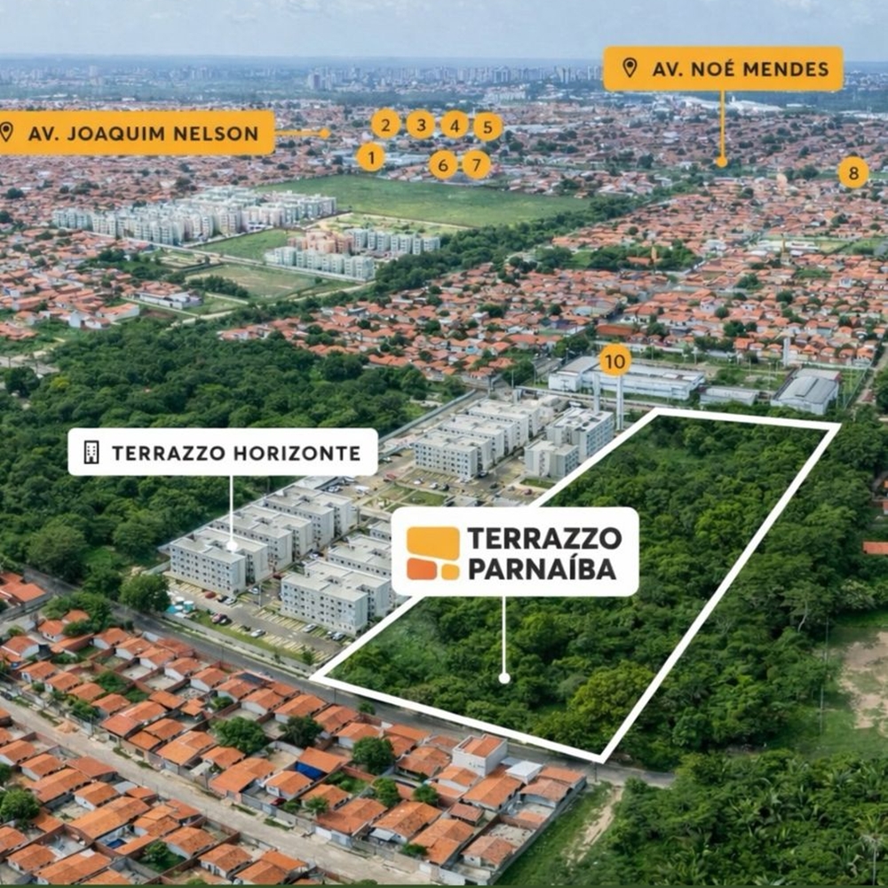 Localização Terrazzo Parnaíba