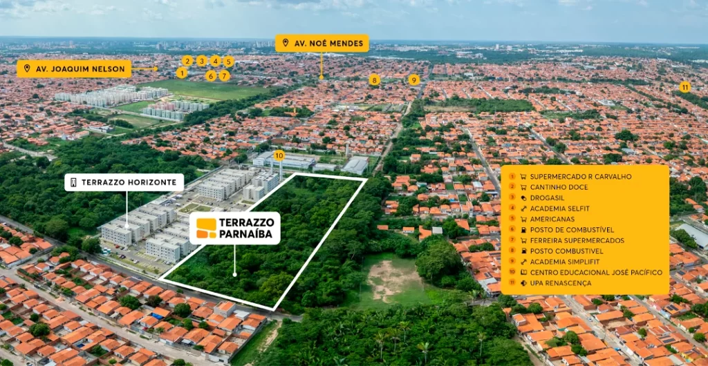 Localização Terrazzo Parnaíba 