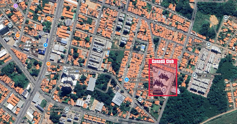 Localização Canadá Club Residence