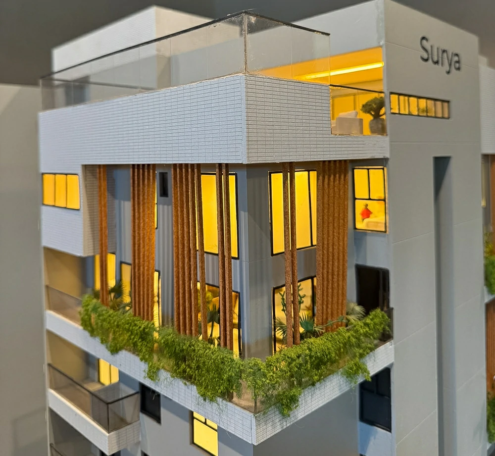 Brises para reduzir a incidência solar e varandas verdes para proporcionar mais conforto térmico. (Foto: Meu Imobiliário)