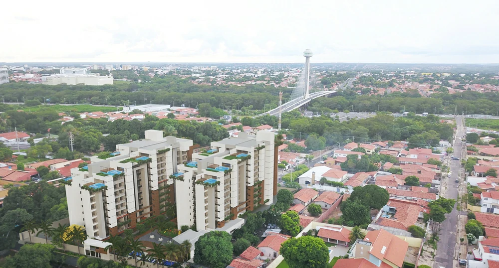 A localização do Unique Humberto Parentes é privilegiada por estar próxima ao Rio Poti e em uma área que ainda preserva muito verde. (Foto: Meu Imobiliário)
