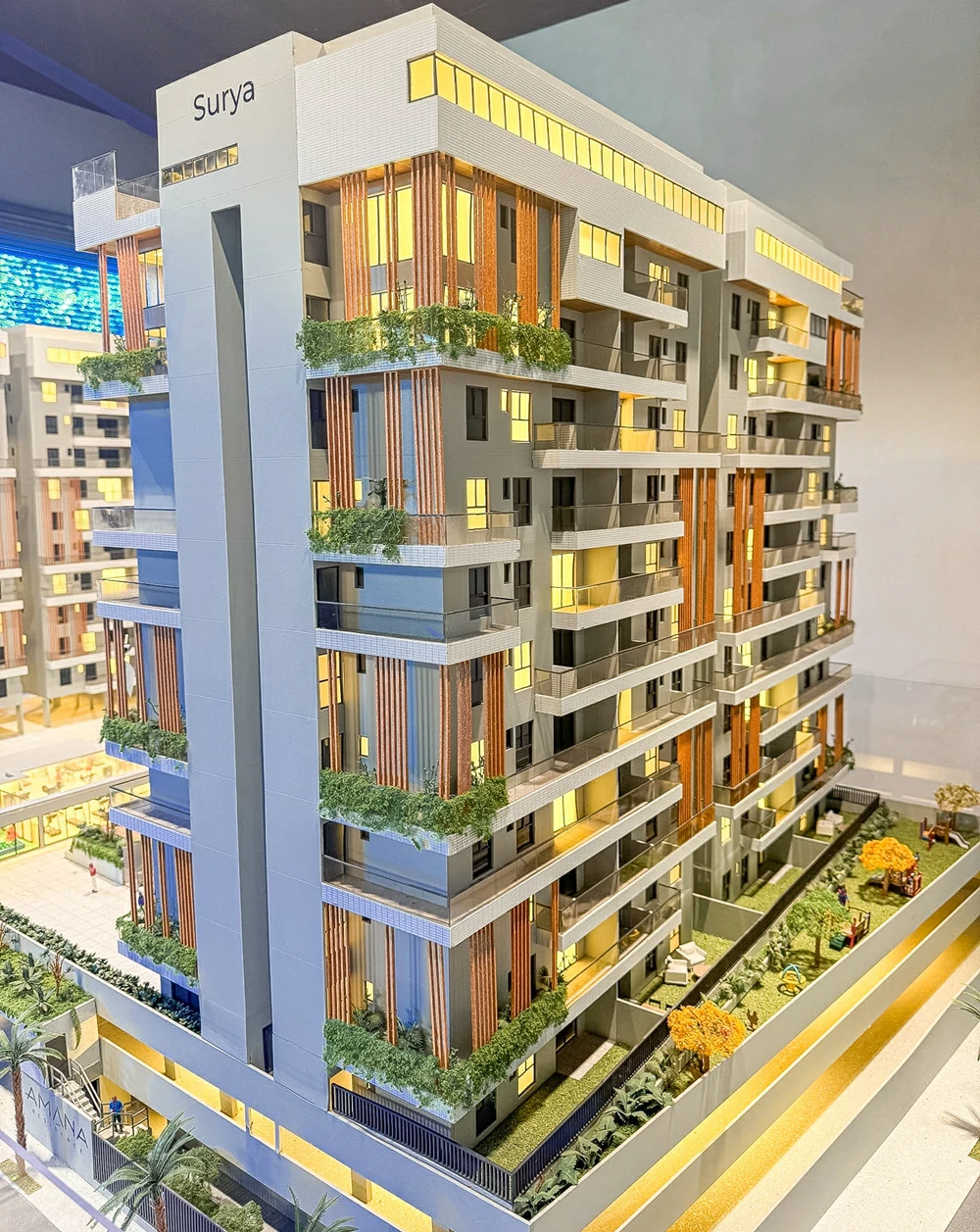 Maquete da Torre Surya do Amana Residence. (Foto: Meu Imobiliário)