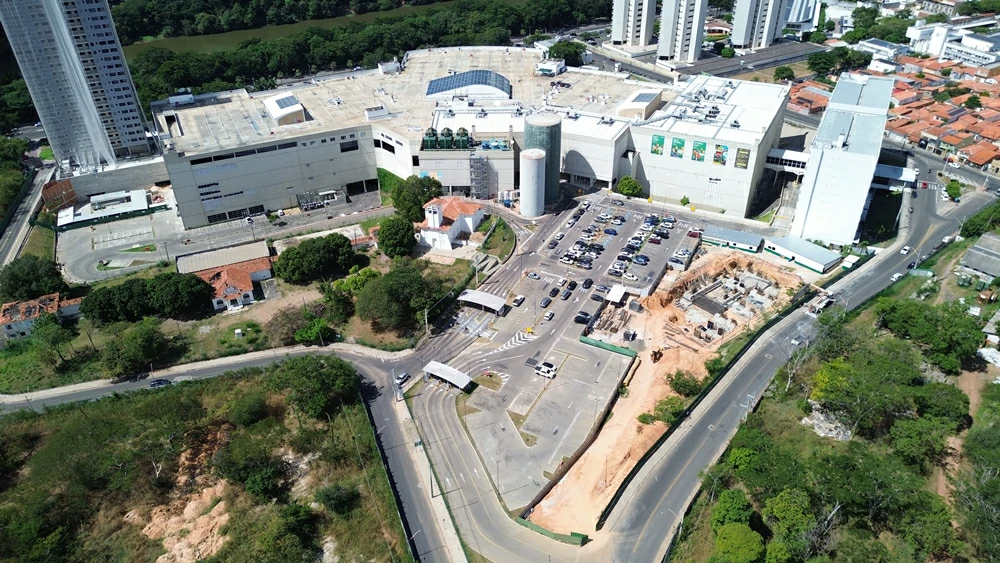 Obra do Rio Poty: Offices & Residences em junho de 2026 (Foto: Meu Imobiliário)