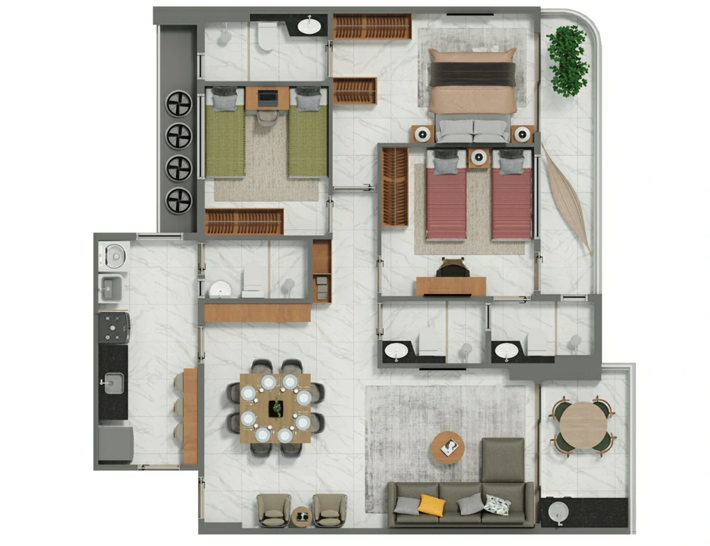 Palladium Teresina Planta Tipo