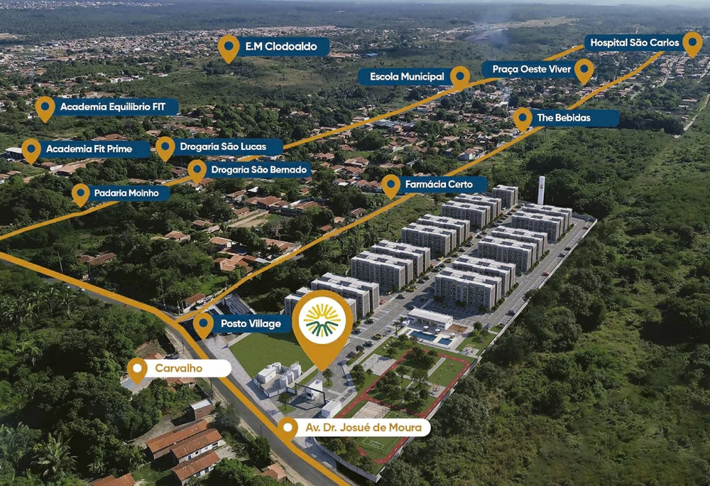 Localização Village Por do Sol Teresina