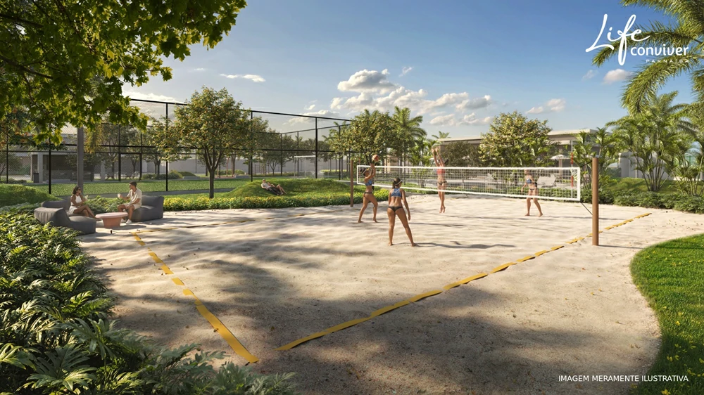 Quadras de Vôlei e Beach Tennis - Life Conviver Parnaíba