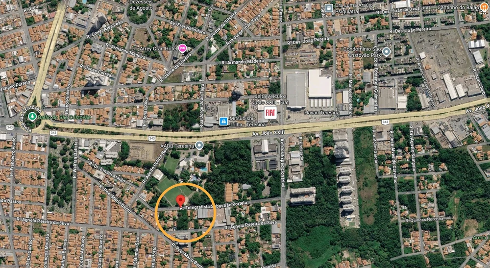 Localização Condomínio Sebastião Portela