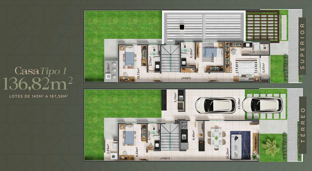 Planta Tarsila do Amaral 136 m²